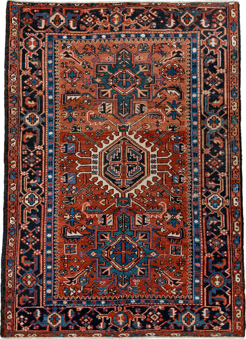 Antique Karaje Area Rug (4' x 6')